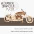 3D Wooden Puzzle, Motorcycle, DIY Model Kit